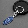 CSVJ8 1PC 3D Metal Car Styling Keychain For Ranger Focus Kuga Mustang Mondeo Fusion Esco MK2 Auto Key Chain Key Rings Accessories