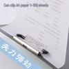 A4 Portable Plastic Clip Folder for Students & Office Use