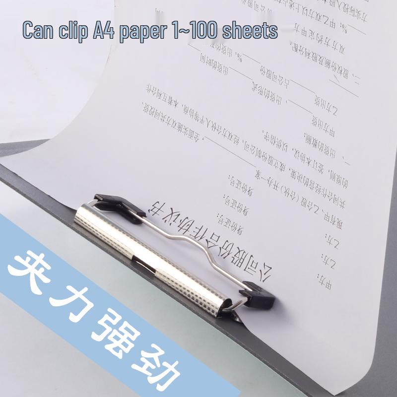 A4 Portable Plastic Clip Folder for Students & Office Use