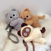 Soft Siamese Cat Shoulder Bag Stuffed Animal Plush Toy Backpack  Birthday Gifts