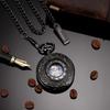TREEWETO Men's Mechanical Skeleton Pocket Watch Roman Numeral Dial Gift Box Chain