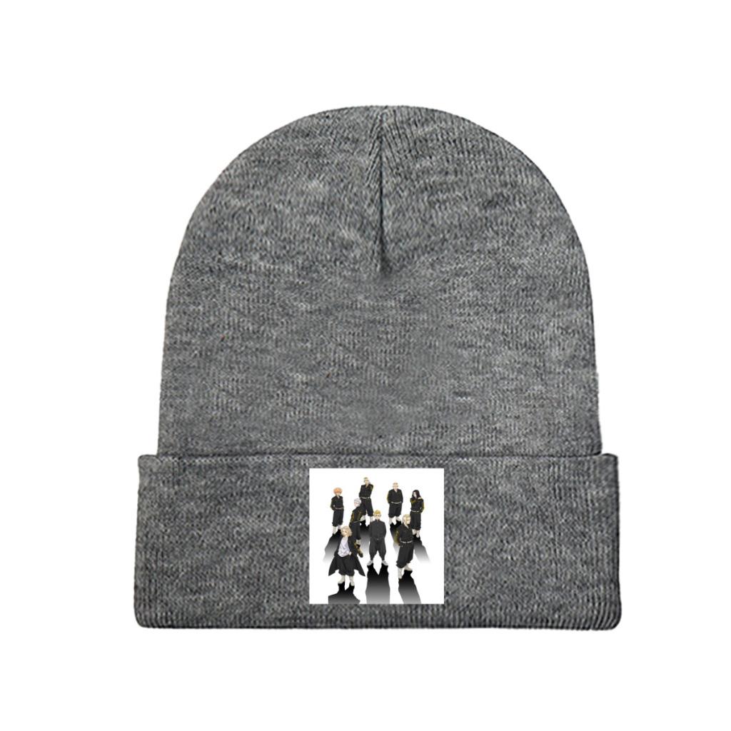Tokyo Revengers Takemichi Hanagaki Strickmützen Damen Unisex Skullies Beanies Wintermütze Manjirou Chifuyu Mitsuya Warme Mütze