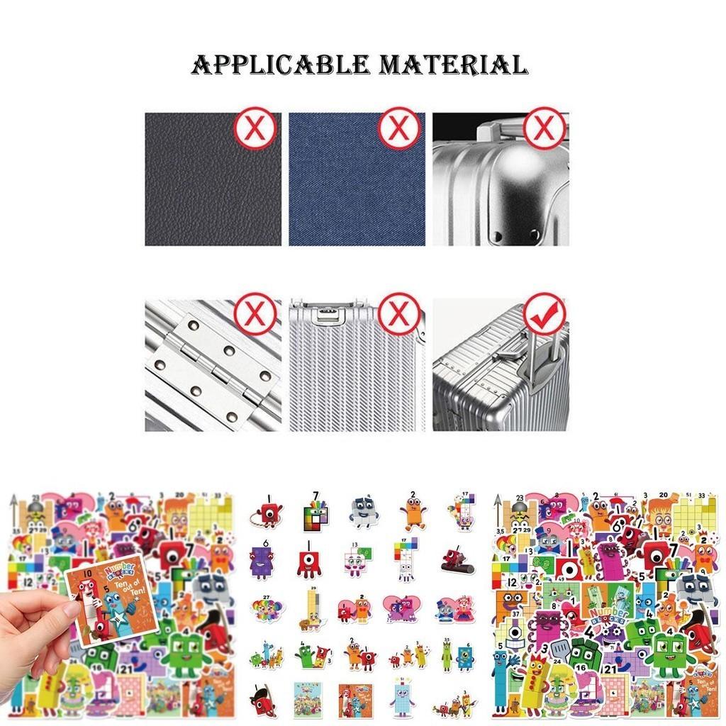50pcs Adhesive Waterproof Reusable Stickers Decorate Cases More!