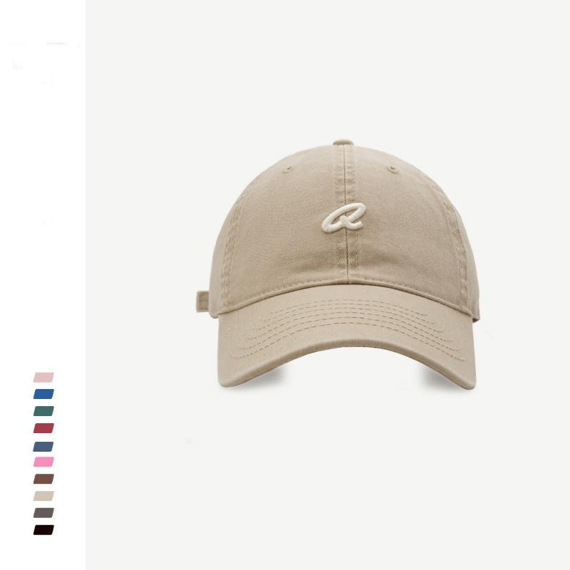 Baumwoll-Baseballkappe Damen lässige Softtop-Kappe Herren Sommer Paar Sonnenhut