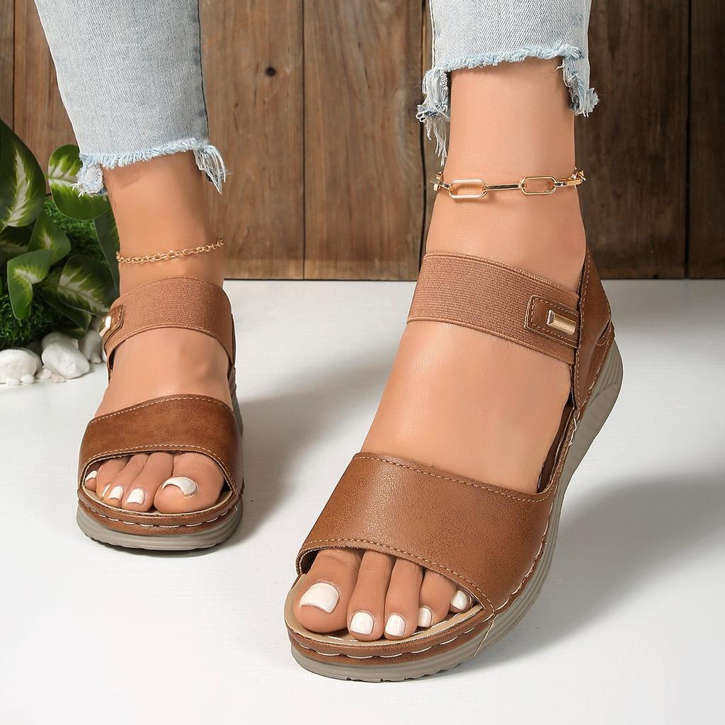 Women's Summer Casual Wedge Sandals 2026 New Lightweight Platform Walking Sandals Woman Plus Size Comfort Non Slip Beach Shoes