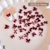 50 Pcs Mix Colorful Cute Bow Ribbon Resin Nail Art Decorations 3D Butterfly Nail Charm Jewelry Fashion DIY Accessories Manicure