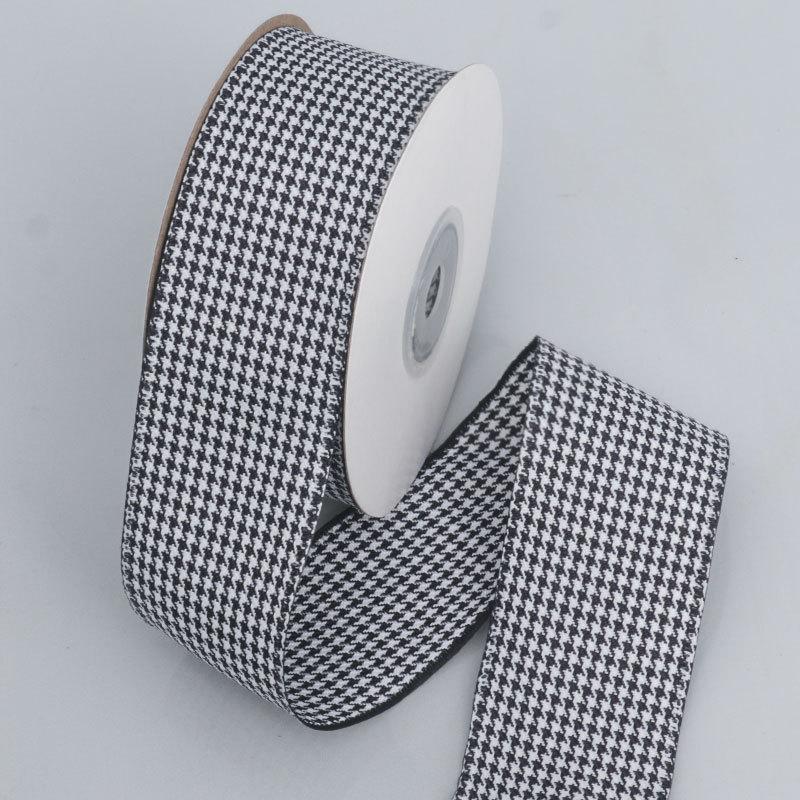 Handmade Decorative Romantic and Cozy 4cm Colorful Thousand Bird Plaid Clashing Ribbon Bow Ribbon Gift Holiday Clothing Packaging Decorative Fabrics