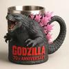 6 Types Godzilla Anime Peripheral Model Ornament Water Cup Godzilla 70th Anniversary 3D Resin Mug Cartoon Coffee Cups Kids Gift