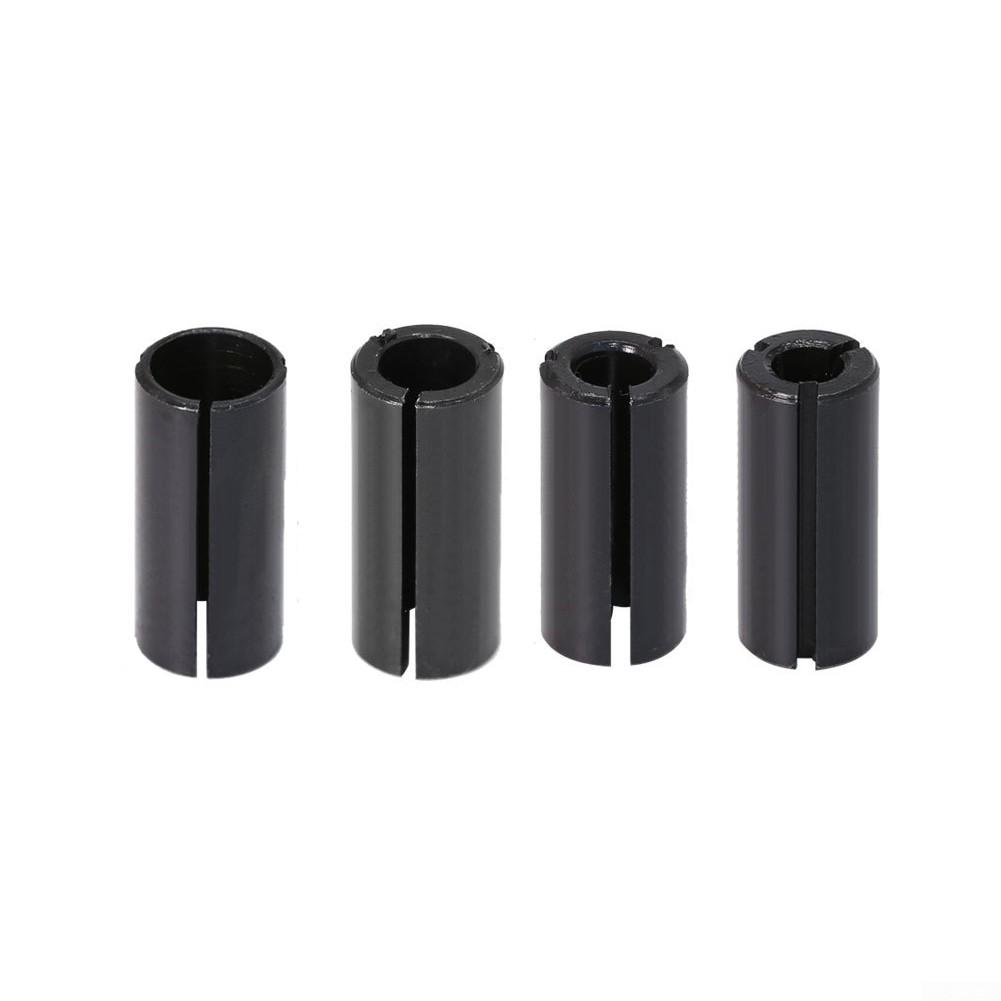 Tight Route Bit Adapter Collet Chuck 4PCS Carbon Steel