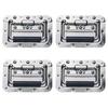 4Pcs Spring Loaded Flight Case Lock Recessed Mount Cabinet Zinc Zinc Alloy Pull Handle  Road Flight Case