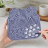 Pet Lick Mat, Suction Cup Slow Feeder Mat, Multi-Texture Design, Silicone Slow Feeding Mat for Cats And Dogs Thick Treat