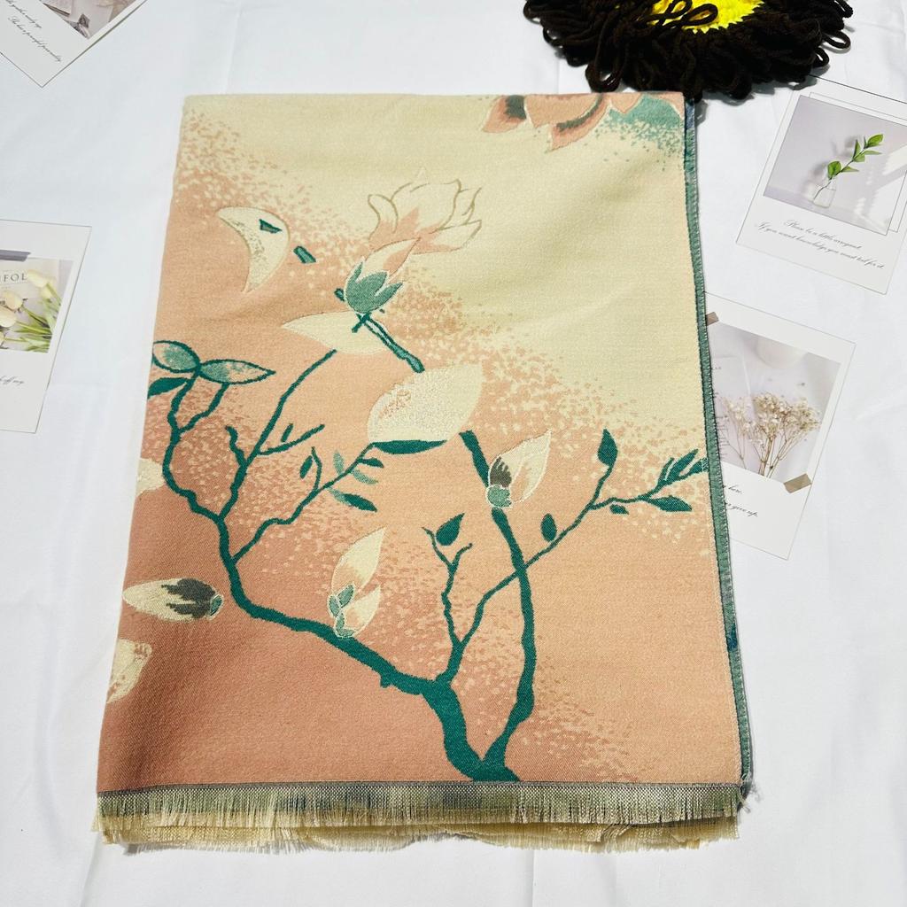 New All Match Cute Cat Pattern Autumn and Winter Scarf for Women Winter Warm and Thickened Air Conditioned Shawl