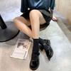 Autumn Soft Girl Big Head Leather Shoes Japanese Round Head Female Student Versatile Doll Shoes Flat Bottom College Style JK Shoes Uniform