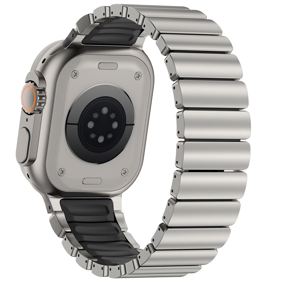 Titanium Band for Apple Watch Ultra3 2 1 49mm Strap Series 11 10 46mm 7 8 9 45mm 5 6 45mm Se Rubber Watchband No Gaps Bracelet