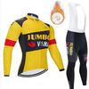 Set Maglia da Ciclismo in Pile da Uomo Invernale Termico Manica Lunga Abbigliamento da Bici per Ciclismo con Clima Freddo