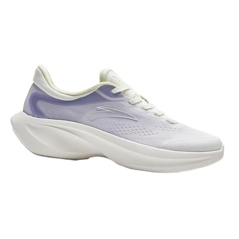 Anta Leaf 4.0 Anti Slip Wear Resistant Low Top Running Shoes Women's White Purple Sneakers 922335555-4