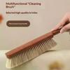 1Pcs Reusable Natural Fiber Bristles Soft Dust Brush With Wooden Handle For Cleaning Beds Sofas Furniture And Coats