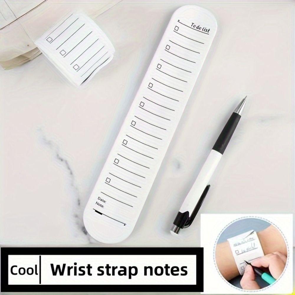 Reusable Memo Pad Planner Memo Slap Bracelets Colorful Planner Note Study Task