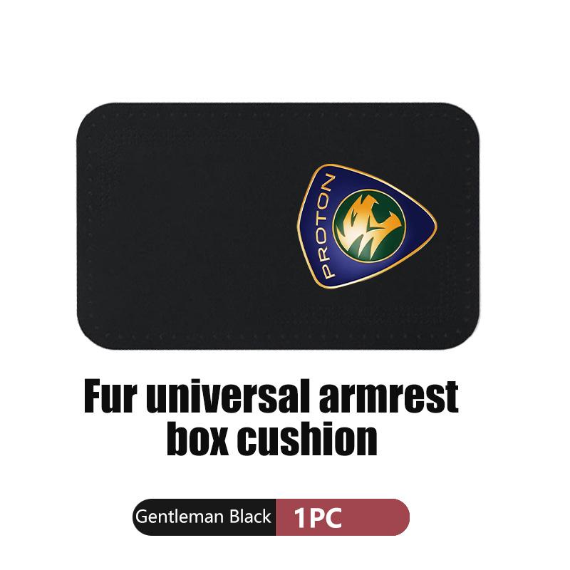 For Proton Car Armrest Box Pad Suede Auto Armrest Mat Car Accessories Persona Exora Iriz Saga Waja Wira Preve Savvyin