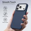 Coque pour iPhone 18 Pro Max, Protection Silicone Liquide Ultra Fine Antichoc - Bleu Marine