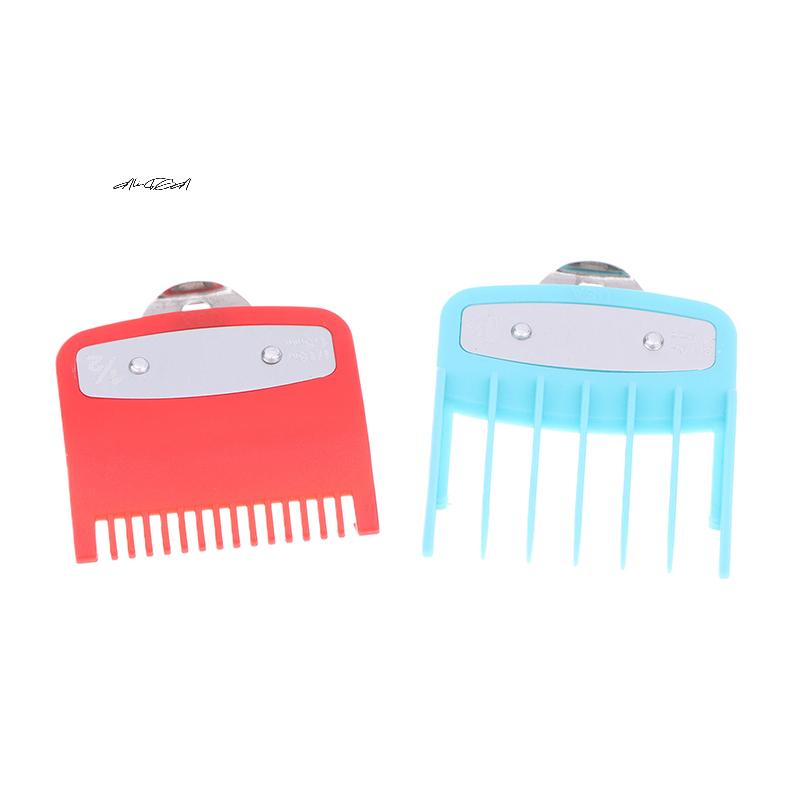 2Pcs Professional Hair Cutting Guide Combs Clipper Limit Combs Trimmer Styling Tools Attachments Compatible 1.5mm 4.5mm