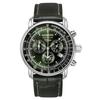 ZEPPELIN Wristwatch 100th Anniversary Model Green Chronograph Alarm Changeable Belt 8680-4 Mensofficial Import