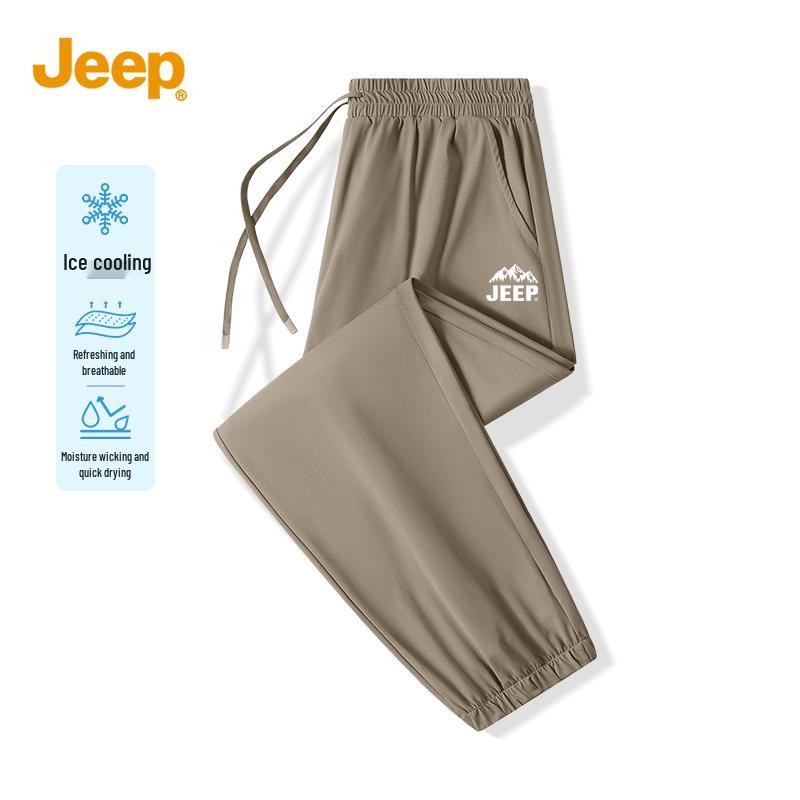 JEEP Men s Ice Silk Cooling Summer Joggers 3XL
