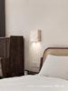 Natural Room Decor Wall Lamp Square Spotlights Glass Lampshade Lights Bedroom Led Sconce Cream Home Decorations