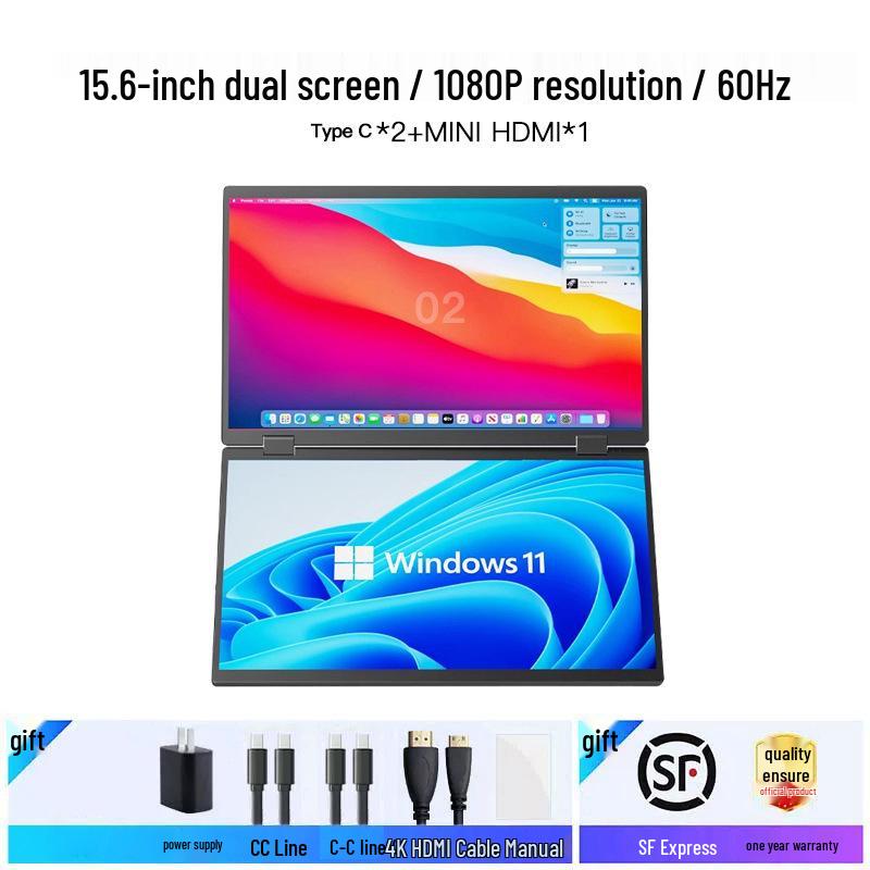 15.6" 4K Touch OLED 144Hz Portable Display for Switch