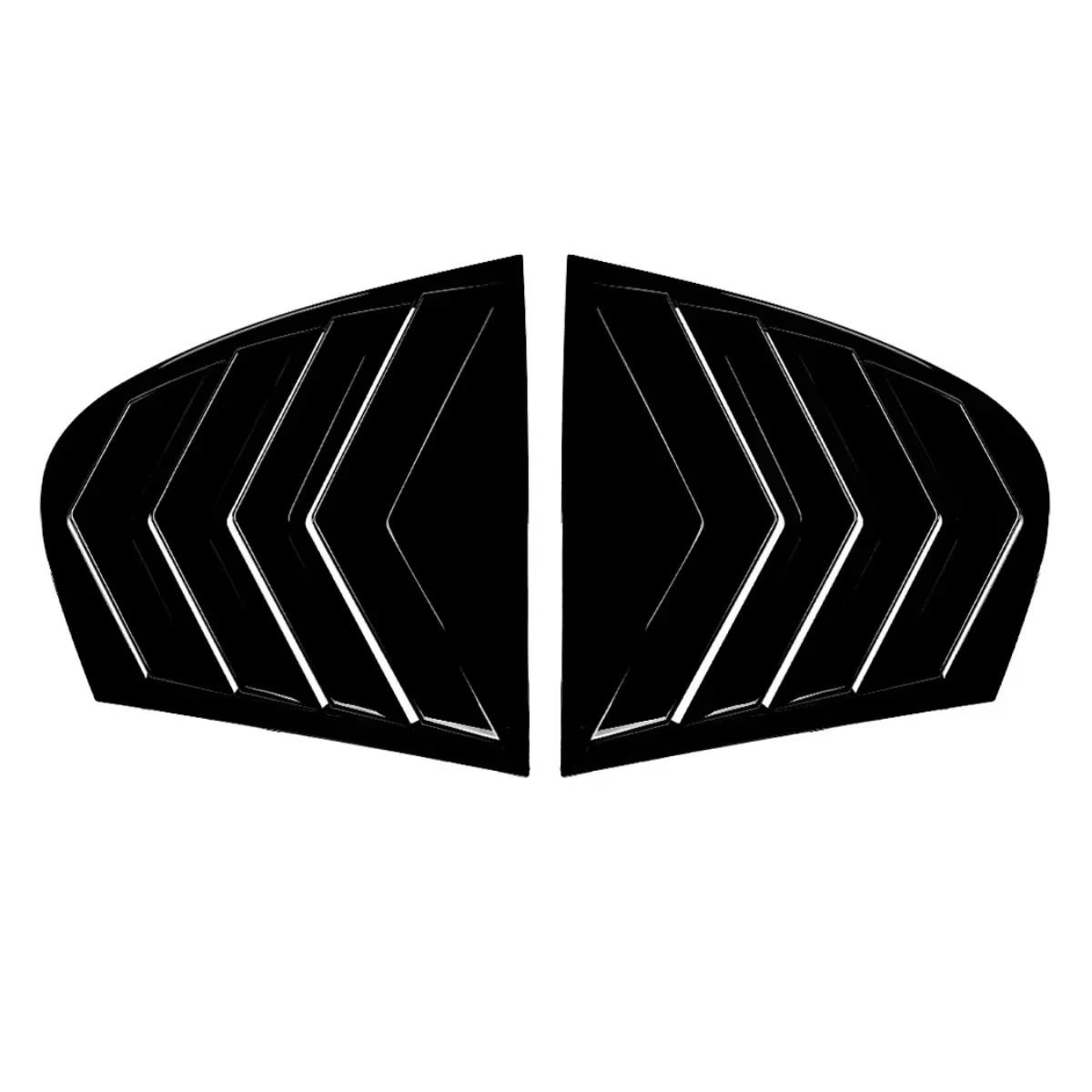 Car Rear Window Louver Cover For BMW 5-Series E60 2004-2010 Side Rear Window Vent Shutter Spoiler Covers