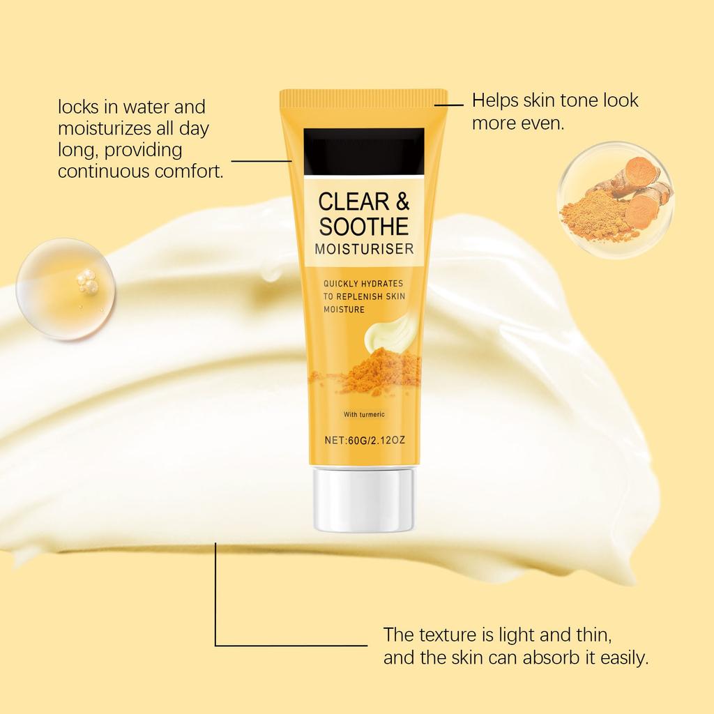 Clear Face Cream Soothing Moisturizer Oil-Free For Impure Sensitive Skin.