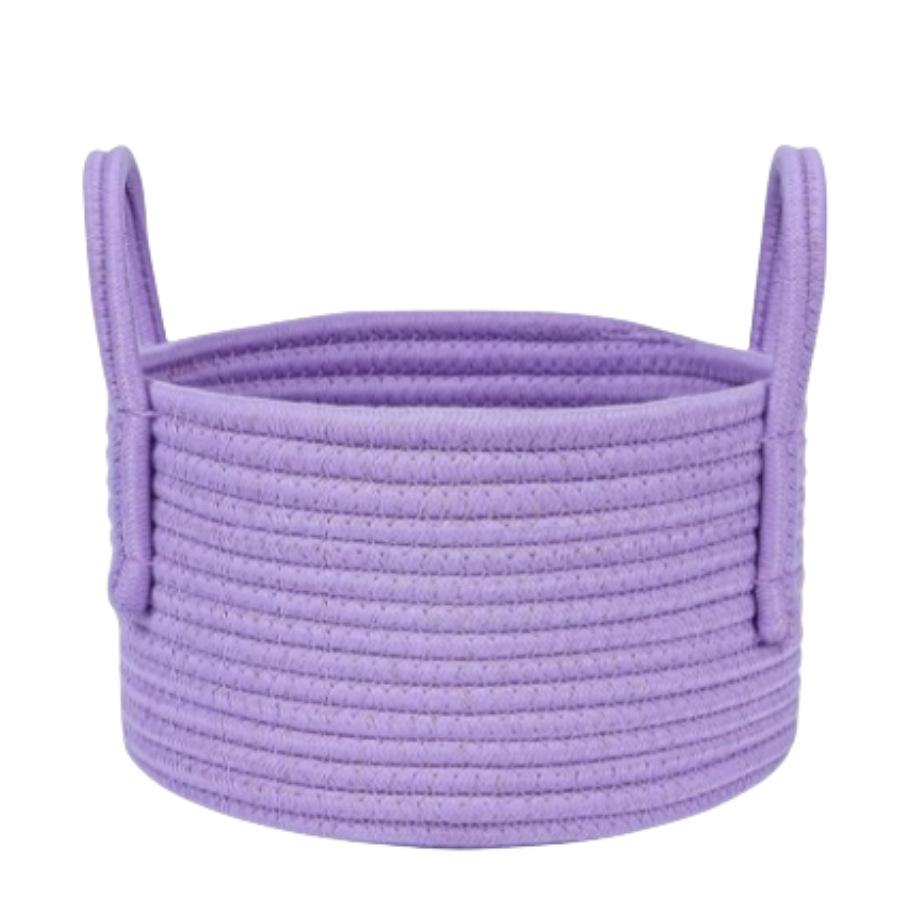 1Pc Cotton Thread Storage Basket Home Organization Storage Baby Children Toy Fabric Art Storage Cotton Rope Woven Laundry Basket Sundries Organizer