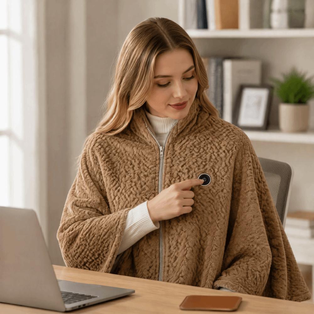 USB Powered USB Heating Shawl Washable Heating Blanket Versatile Thermal Blankets  Camping