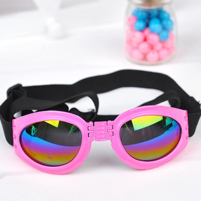 

17cm Foldable Pet Glasses Dog Goggles Sunglasses Summer Windproof Sunscreen Dogs Puppy Accessories Pet Supplies рожевий