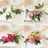 Peony Artificial Flower Decor With Silk Material For Wedding Home Office Display