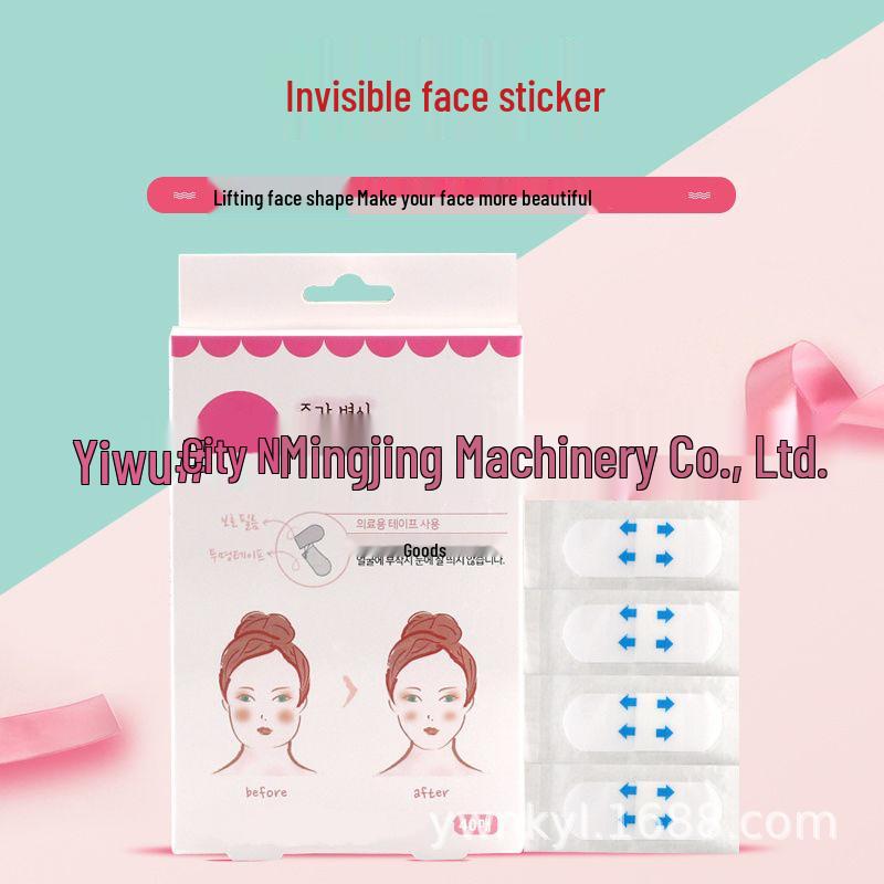 Matte Face Lift Stickers - TikTok Style Invisible V-Face, Water-Resistant & Breathable, Thin Design, 40 Pieces