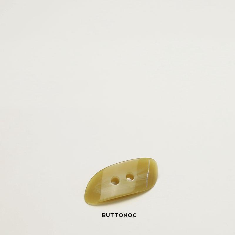 Bamboo Slice Resin Button Two-Hole Double-Sided Nylon Coat Rope Button Two-Eye Down Jacket Decorative Button