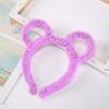 Bear Ear Shape Hair Hoop Bear Ear Plush Headband for Women Halloween Party Cosplay Adding a Funny Touch