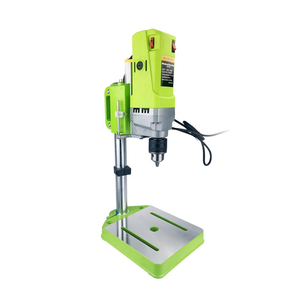Allsome Bench Drill Press,Variable Speed Benchtop Drilling Machine,6-Speed,Green