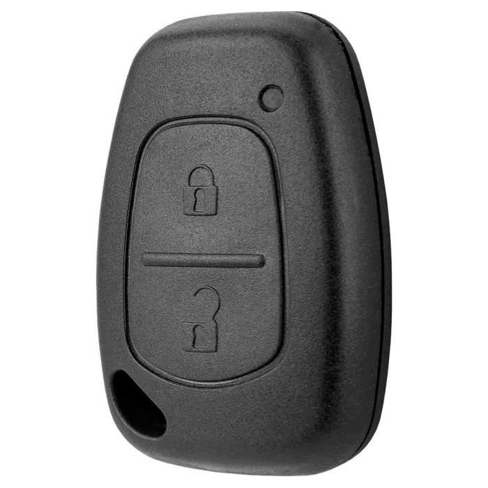 OcioDual 2-Button Key Shell Compatible with Renault Trafic Master Nissan Interstar Primastar Kangoo Opel Vivaro