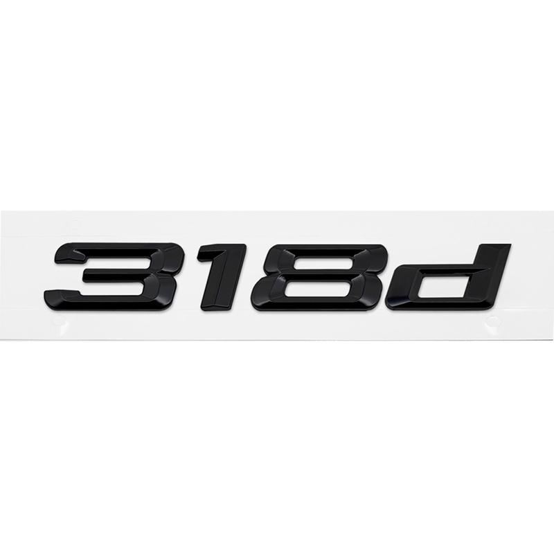 3D ABS 320d 325d 328d 330d 335d 318d Car Trunk Letters Logo Badge Emblem Decals Sticker For E46 E90 F30 F31 F34