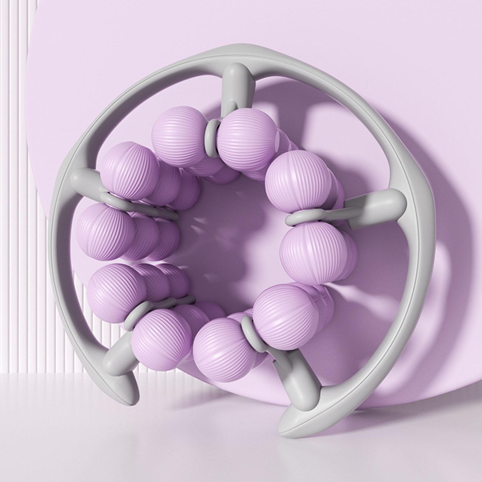 

30Wheels Massager Roller Portable Leg Clamp Fascia Muscle Roller Handheld Deep Tissue Massage for Arm Calves Bodybuilding Indoor фіолетовий