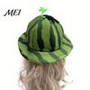 Eye-catching Themed Party Hat Watermelon Hat, Wide Brim Sun Visor for Costume Parties, Joyful Holiday Event Lightweight Elastic Unisex Headwear Summer