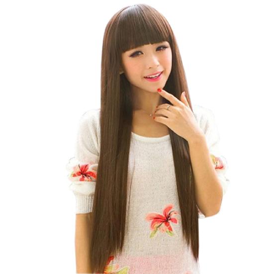 Wig Natural Soft Long Hair Extension Wear Cosplay Wig Various Colors for Daily