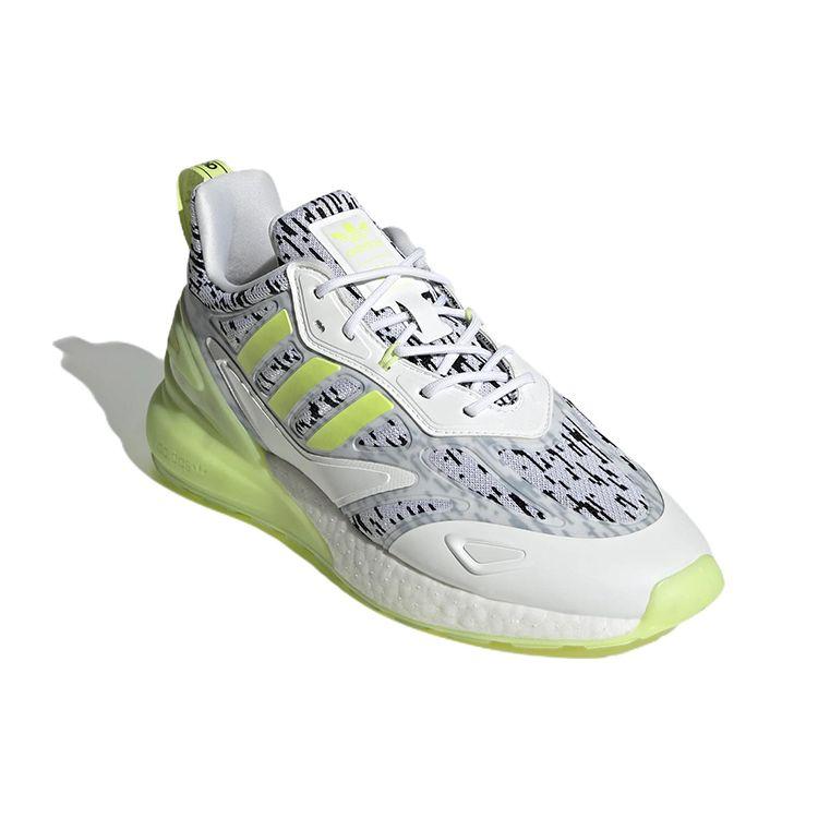 Кроссовки унисекс adidas ZX 2K Boost 2.0 Digi — White Pulse Lime Cloud-White GW0624 37⅓ — фото 3