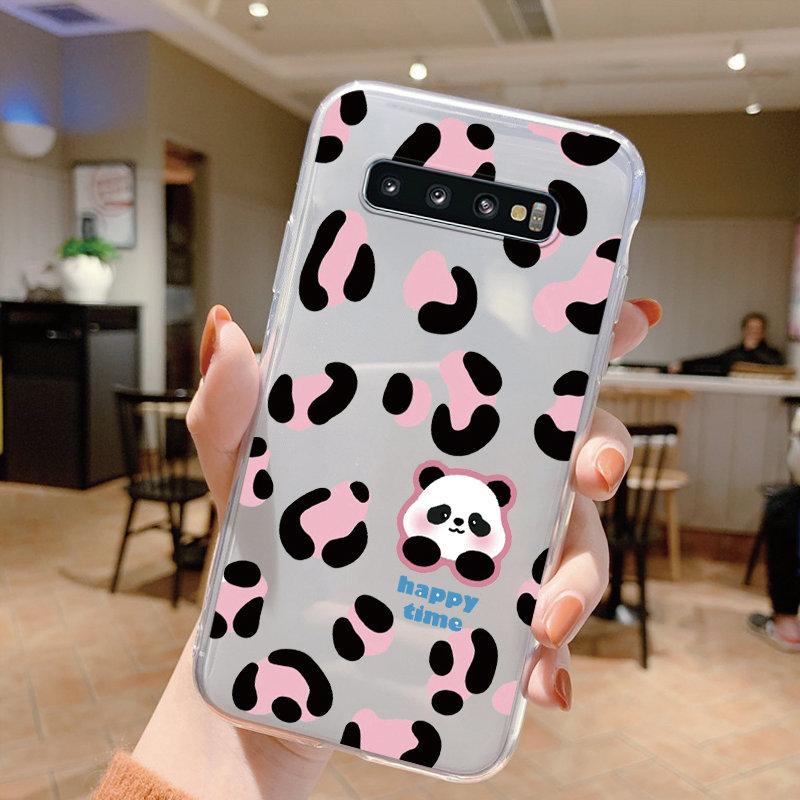 Clear Case For Samsung Galaxy S10 S10E S 10 Plus S9 S20 FE S20 10 Plus Lite Leopard Soft TPU Shell Silicone for Samsung S10+