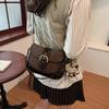 Premium Texture Saddle Bag Women'S Simple Armpit Bag Casual Handbag Shoulder Messenger Bag