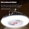 Solar Led Fan Tent Light Portable Multifunctional Outdoor Camping Light Night Market Lamp With Fan