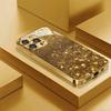 Premium Electroplated Glass Phone Case for iPhone 17, 16, 15, 14, 13, 12, 11pm Pro Plus. New Gold-tone Glass Design.