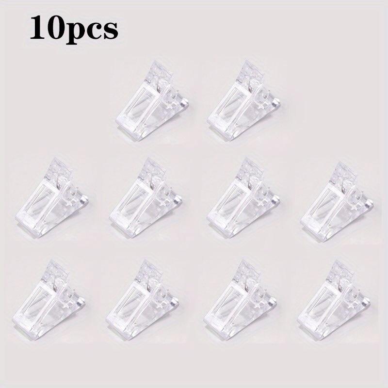 

10 шт. Акриловые зажимы для ногтей Прозрачный гель Быстрое наращивание Зажимы для типсов для ногтей Расширение ногтей УФ-зажимы Маникюр Искусство Инструменты для наращивания Набор 10 pcs